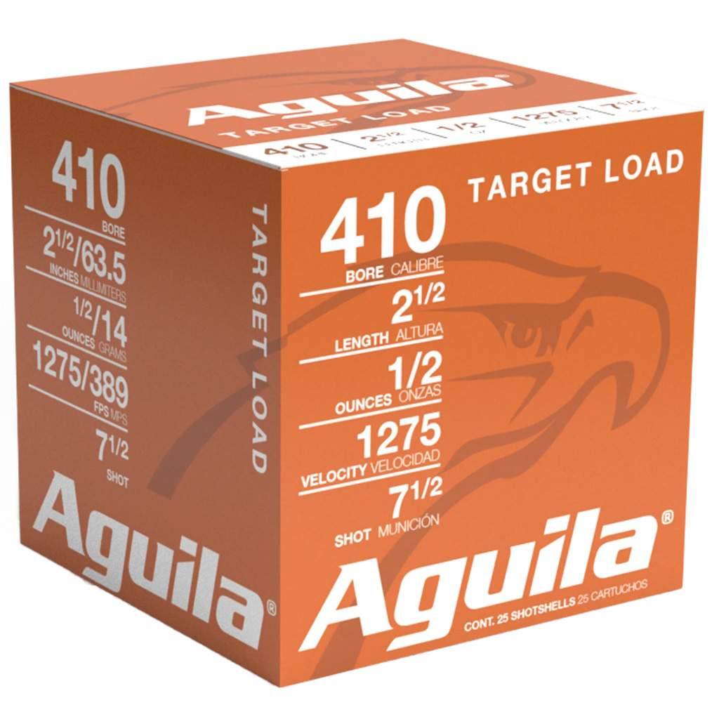 Aguila Target Load 7800B .410 Bore 2.5" 1/2 oz #7.5 Lead Shot 25-Round Box