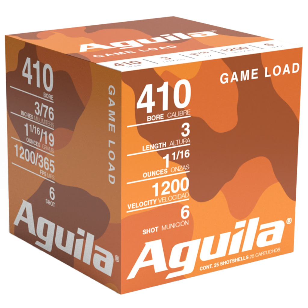 Aguila Game Load .410 Gauge 3" 11/16 oz #6 Shot Shotshell