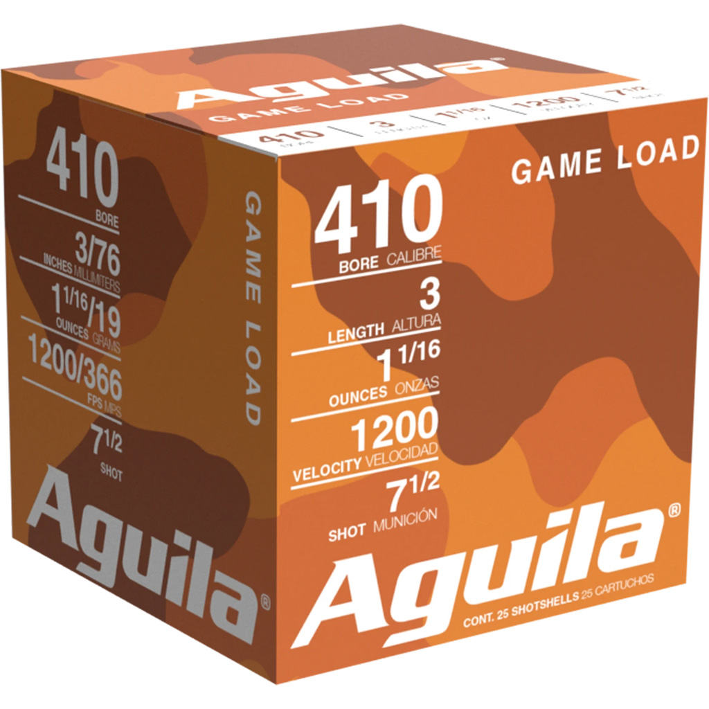 Aguila Game Load 410 Bore 3" 11/16 oz #7.5 Shot 25-Round Shotshell