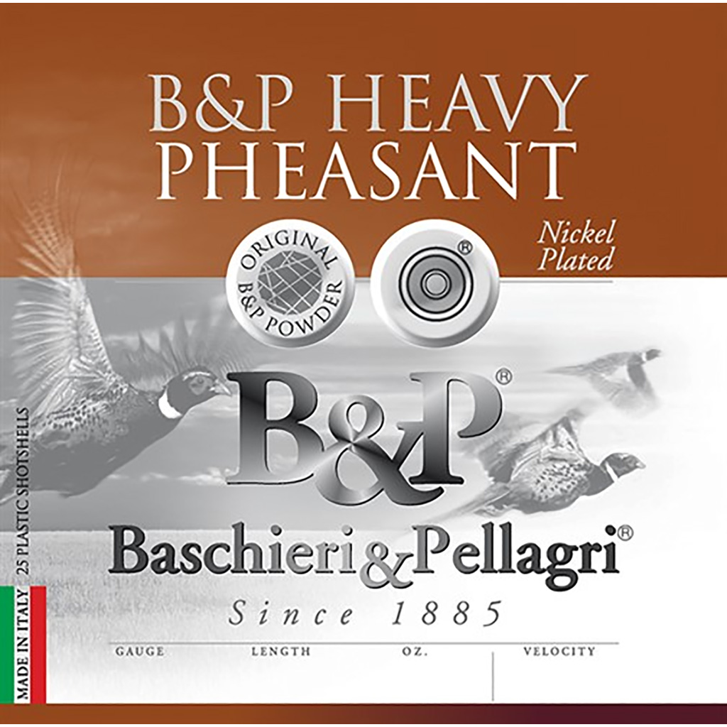 Baschieri & Pellagri B&P Heavy Pheasant 12 Gauge 3" 1 5/8 oz #4 Lead Shotshell