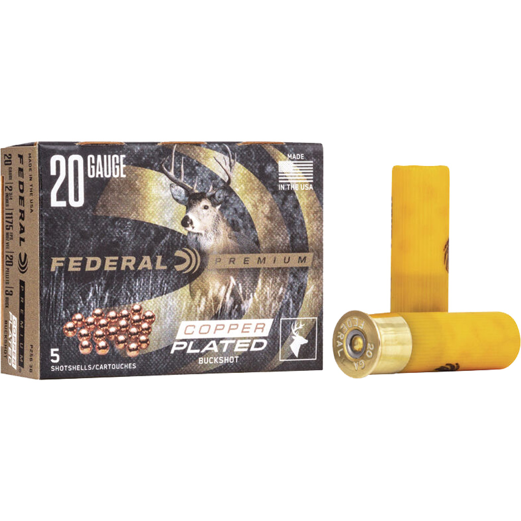 Federal Vital-Shok Buckshot 20 Gauge 2-3/4 in 3 Buck (5 Rounds)