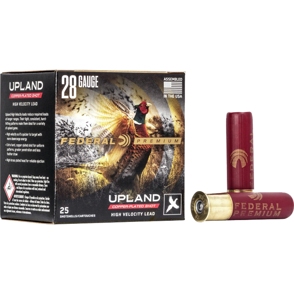 Federal Premium Wing-Shok Hi-Brass High Velocity 28 Gauge Shotshell 2-3/4" #6 3/4 oz (25 Rounds)