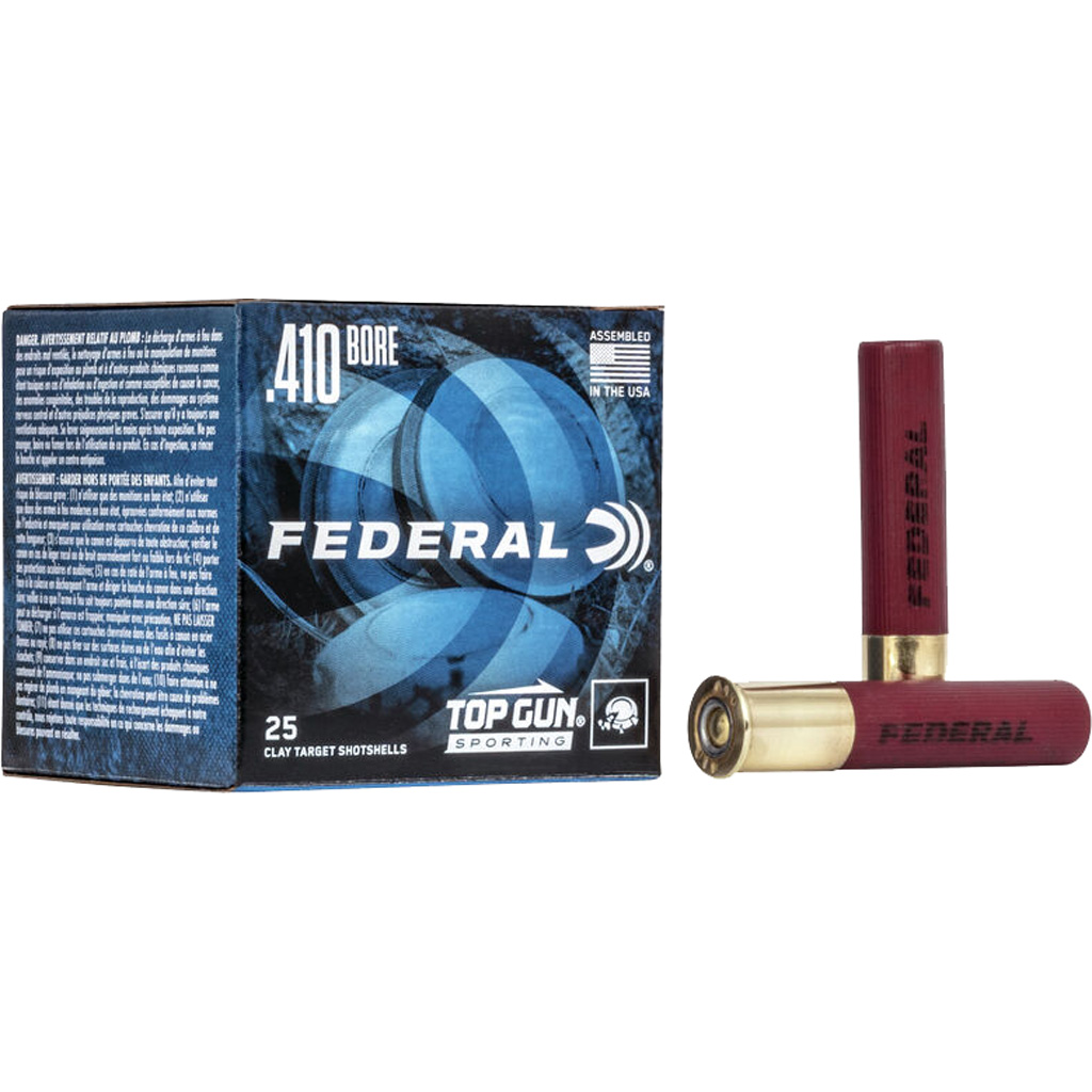 Federal Top Gun 410 Gauge 2-1/2" 1/2 oz #9 Shot 1330 fps Shotshell (25 rd)