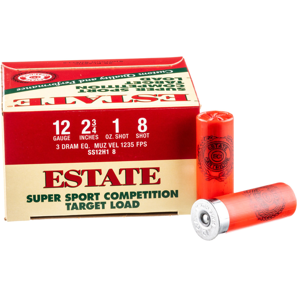 Federal Estate Super Sport 12 Gauge 2-3/4" #8 1 oz 25-Round Box Shotshells