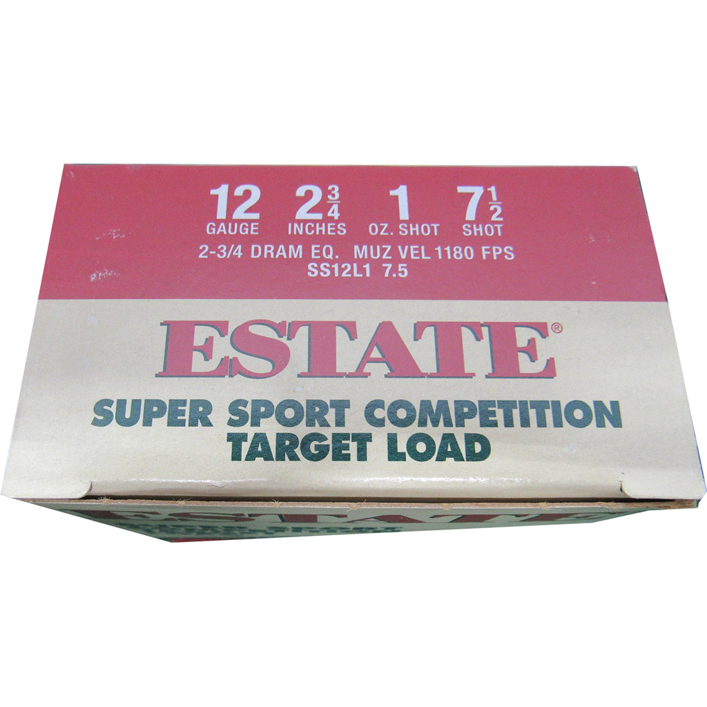 Estate Cartridge Co Super Sport Shotshells 12 Gauge 2-3/4" 1 oz #7.5 (25 Rounds)