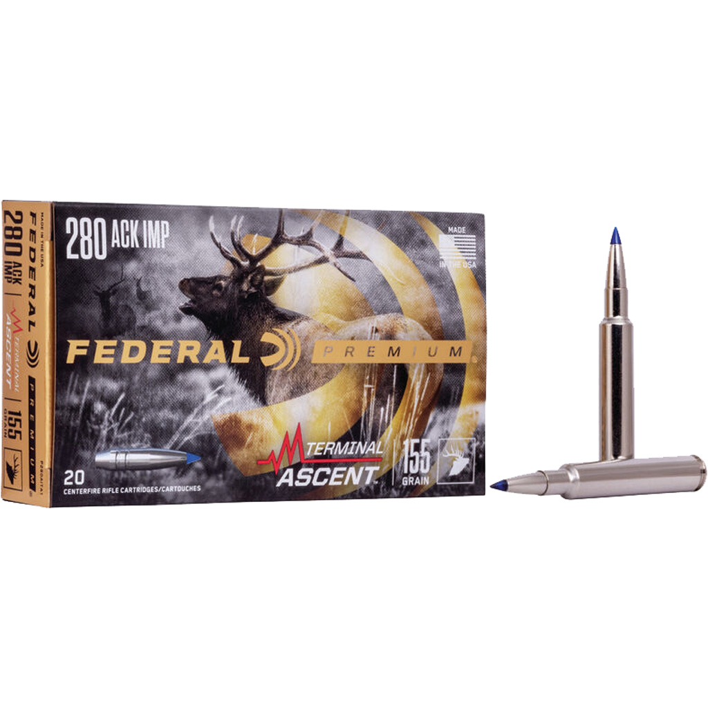Federal Premium Terminal Ascent .280 Ackley Improved 155 Grain (20 Rounds)
