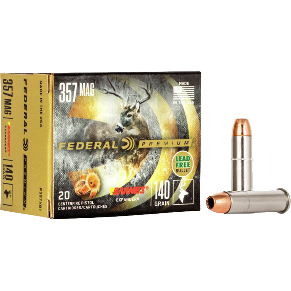 Federal Premium Vital-Shok .357 Mag Ammo 140gr Barnes Expander