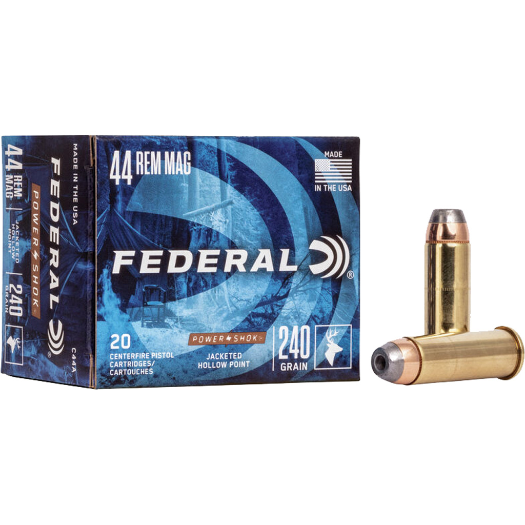 Federal Power-Shok 240 gr JHP Handgun Ammunition