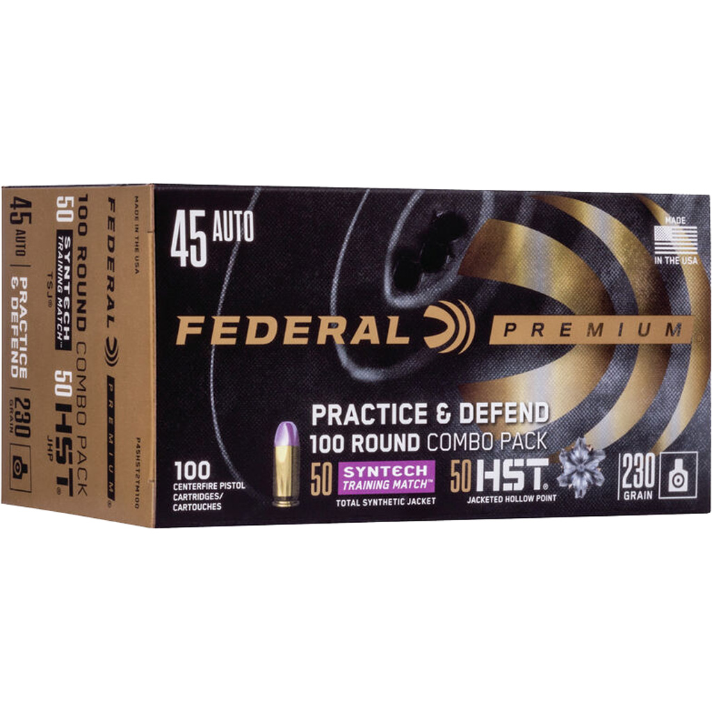 Federal Practice & Defend HST/Syntech Combo 45 ACP 230 Grain 100rd