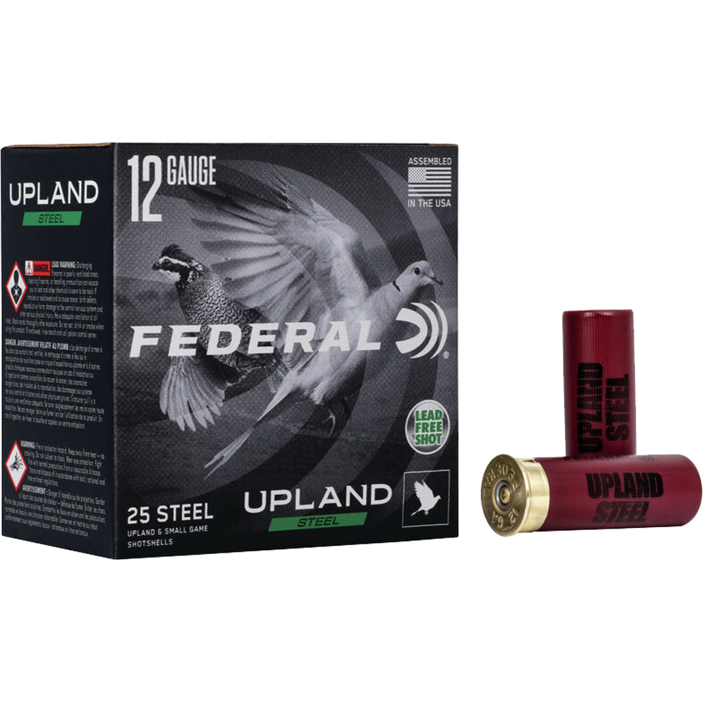 Federal Upland Steel 12 Gauge 2-3/4" 1 oz #7.5 Steel Shotshell (25/Box)