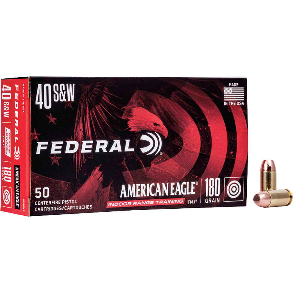 Federal American Eagle IRT .40 S&W 180 Grain TMJ 50 Round Box
