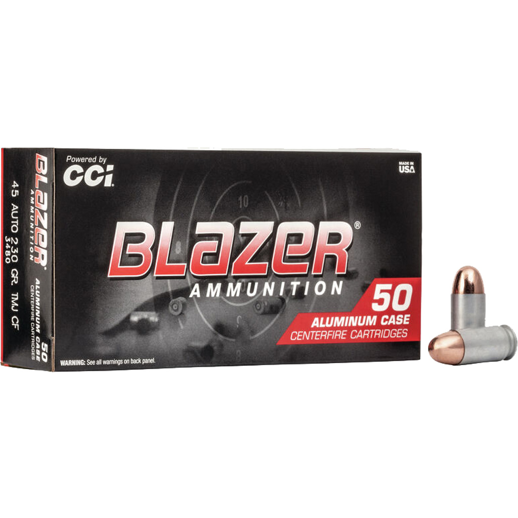 CCI Blazer Clean-Fire .45 ACP 230 gr TMJ 50 Rounds