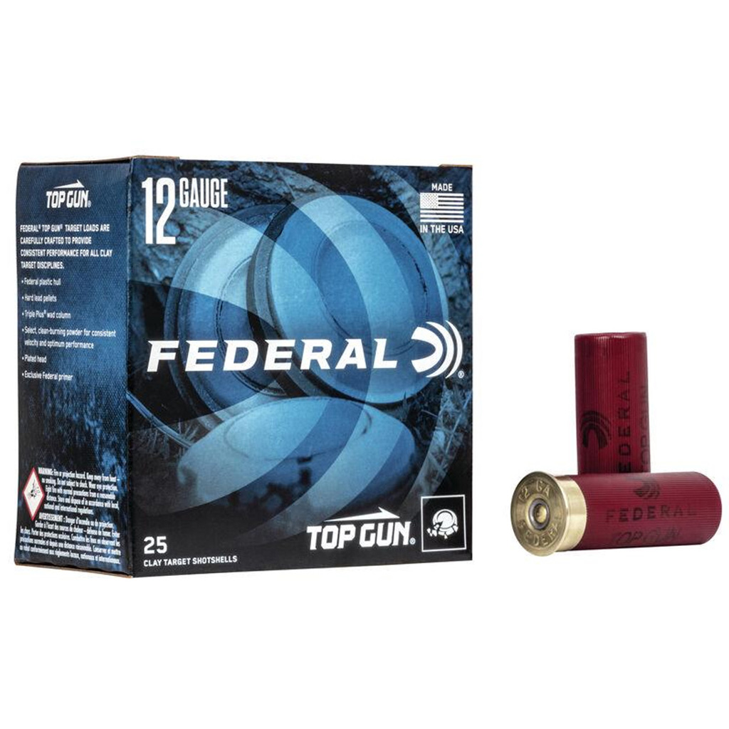 Federal Top Gun 12 Gauge 2-3/4" Steel Shot Shotshells (#7.5, 25/box)