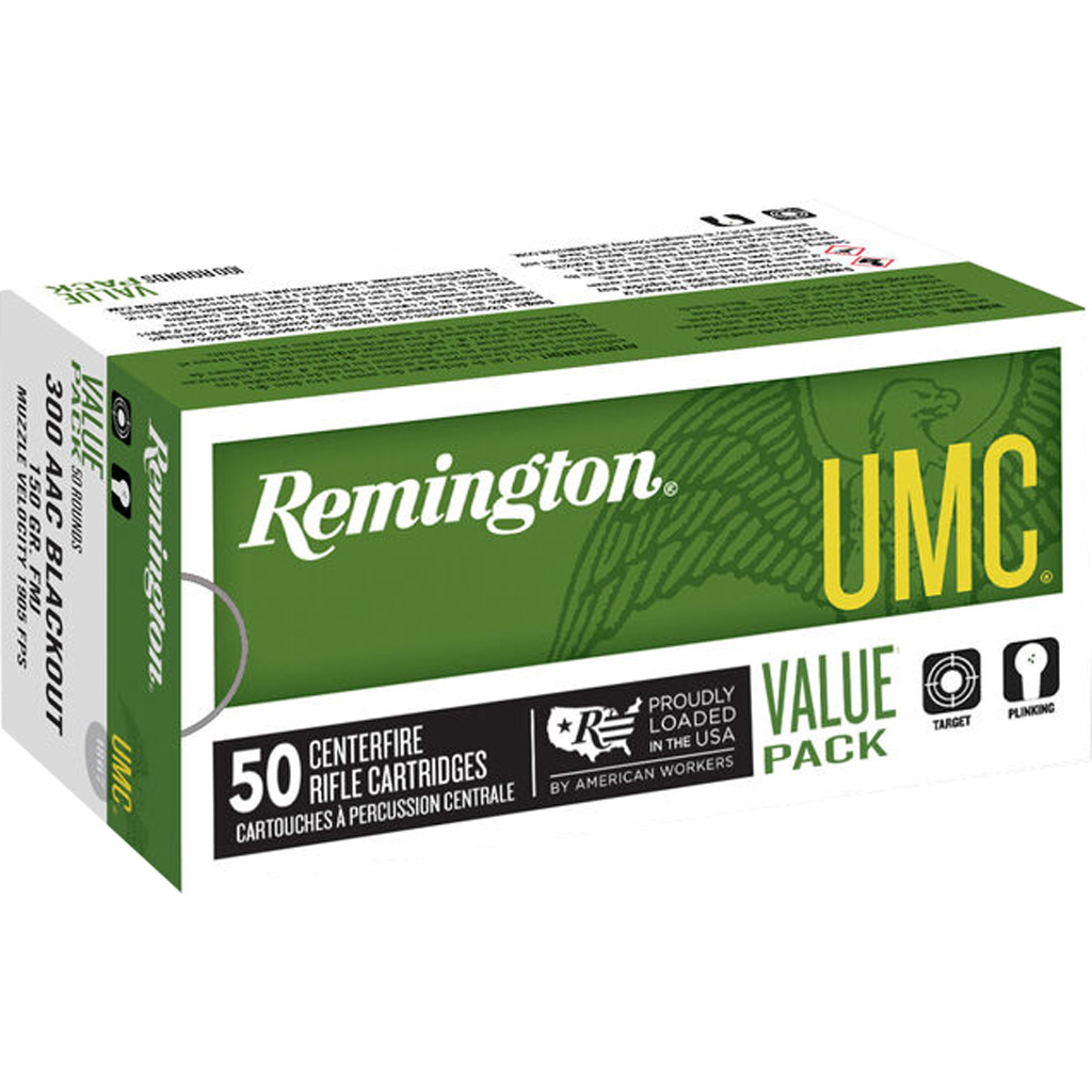 Remington UMC .300 AAC Blackout 150gr FMJ 50rd