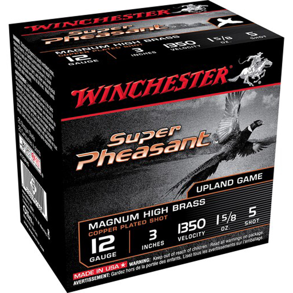 Winchester Super Pheasant Magnum High Brass 12 Gauge 3" #5 Shot 1-5/8 oz 25-Round Box