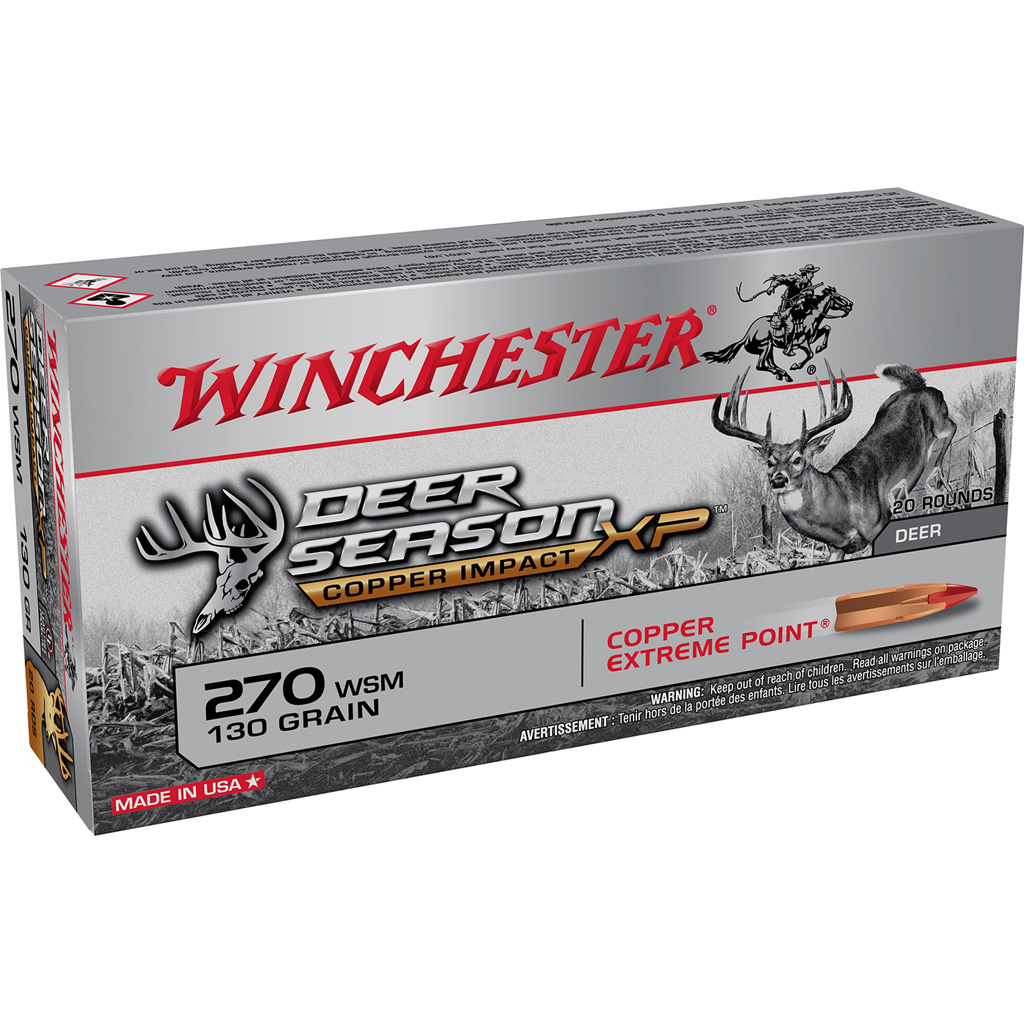 Winchester Copper Impact .270 WSM 130 Grain Lead-Free 20-Round Box