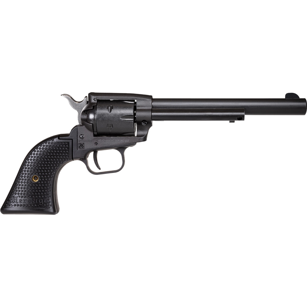 Heritage Rough Rider SRR22BS6PG Single-Action Revolver .22 LR (6rd, 6.5in, Black Satin)