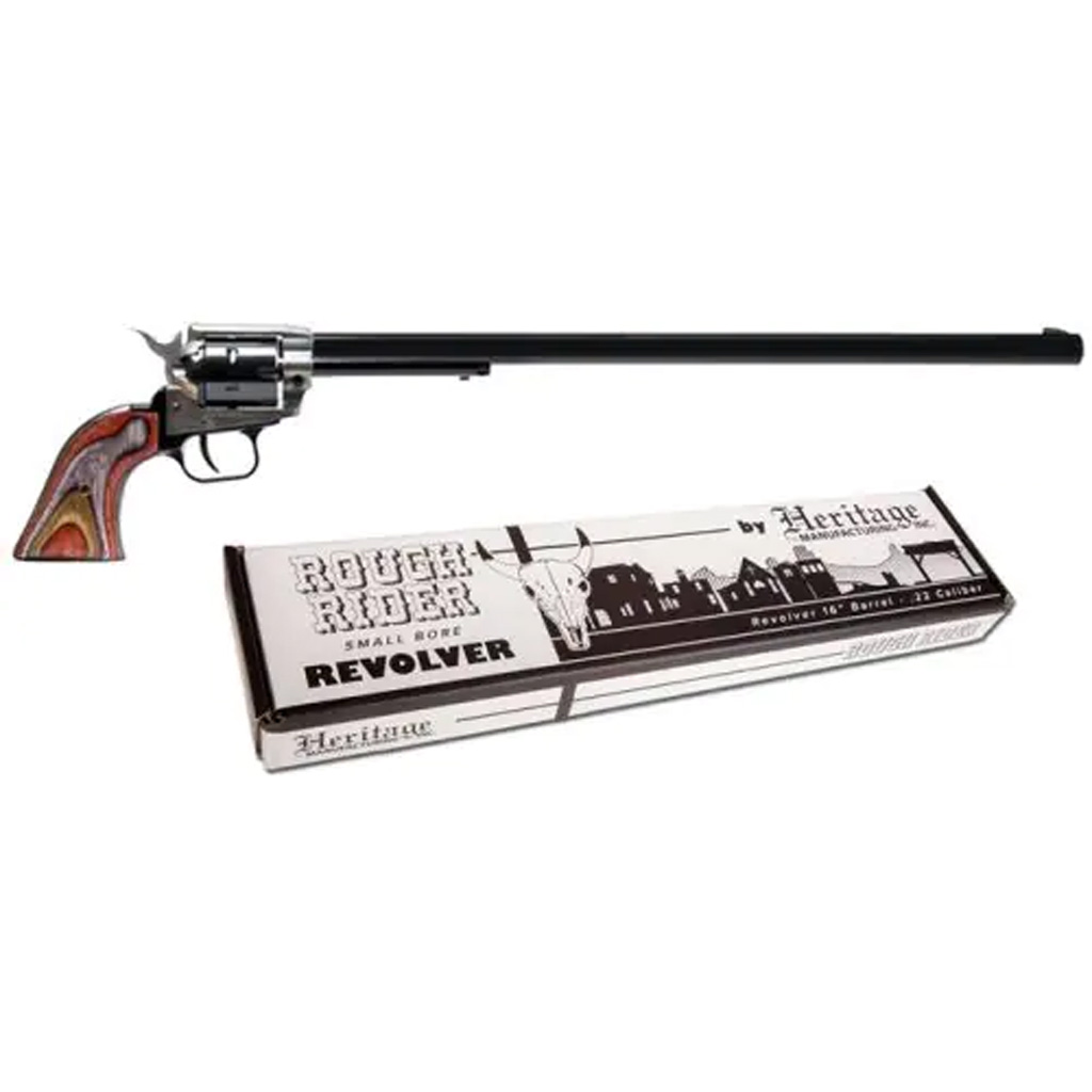 Heritage Rough Rider .22 LR Single-Action Revolver (16" 6-Round, Camo Laminate Grips)