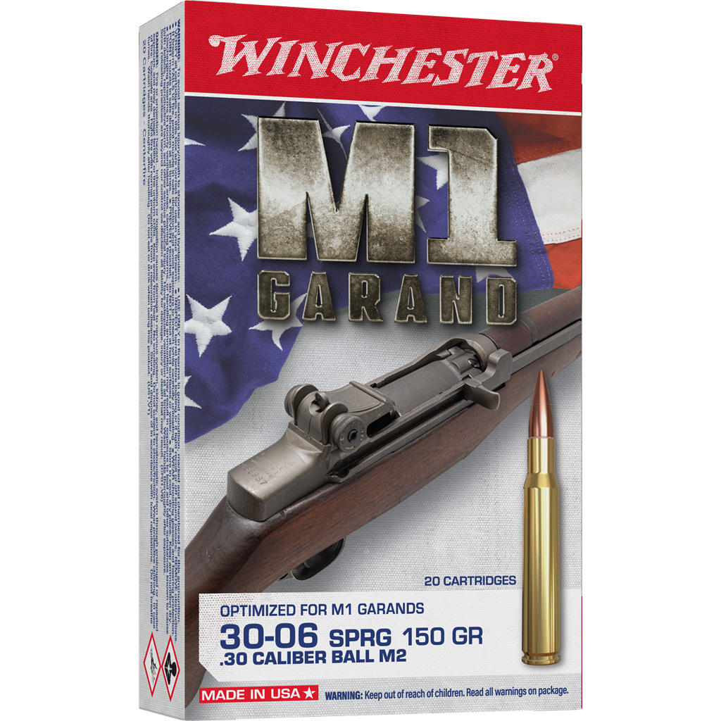 Winchester M1 Garand .30-06 Springfield 150gr FMJ 20rd