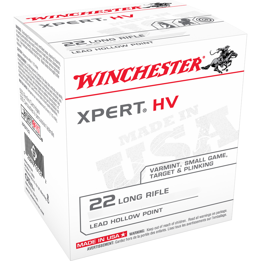 Winchester Xpert Rimfire 22 LR Hollow Point Ammo (100/Box)