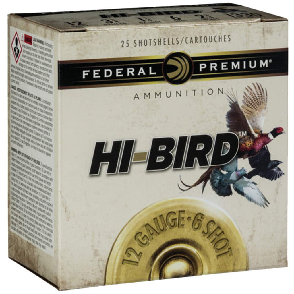 Federal Hi-Bird 12 Gauge 2-3/4" #5 1-1/4 oz Lead Shotshell (25/Box)