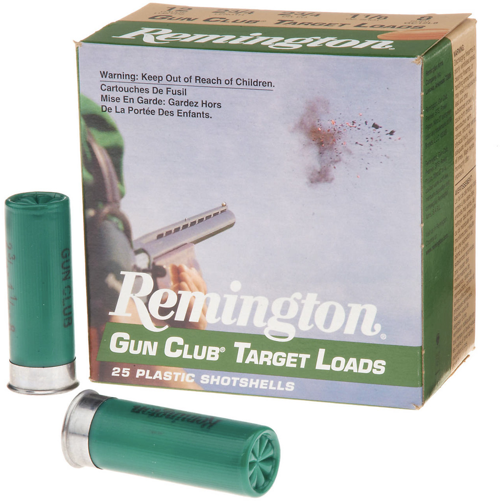 Remington Gun Club Cure 12 Gauge 2-3/4in Target Loads, 8 Shot, 1-1/8oz (25 rds)