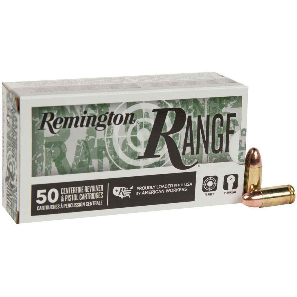 Remington Range 180gr FMJ Handgun Ammo