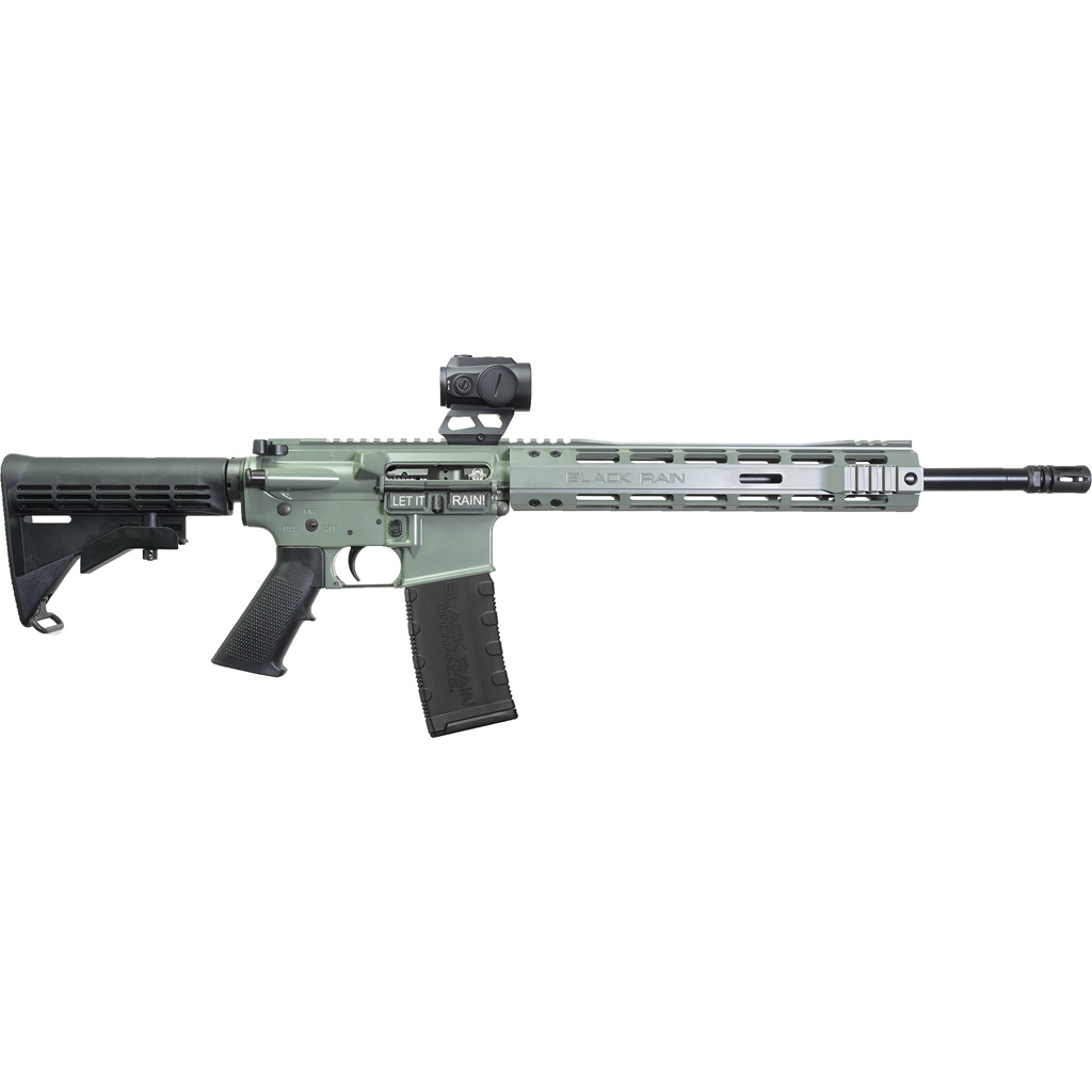 Black Rain Ordnance Spec-15 Sport Rifle 5.56 (16 in., Jungle Green) with Mounted Vortex Optic