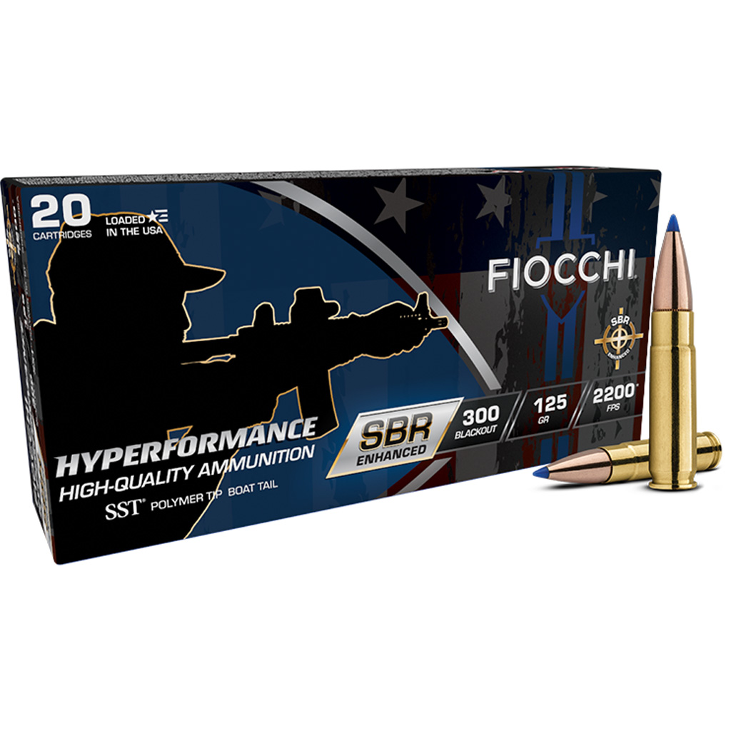 Fiocchi Hyperformance SBR Enhanced 300 Blackout 125gr SST Ammo (20 Rounds)
