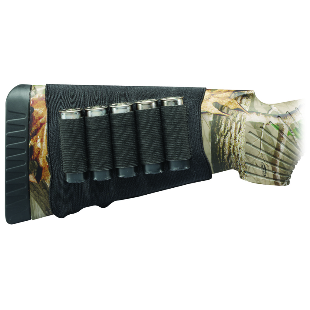 Hunters Specialties Buttstock Shell Holder (Shotgun, Black)