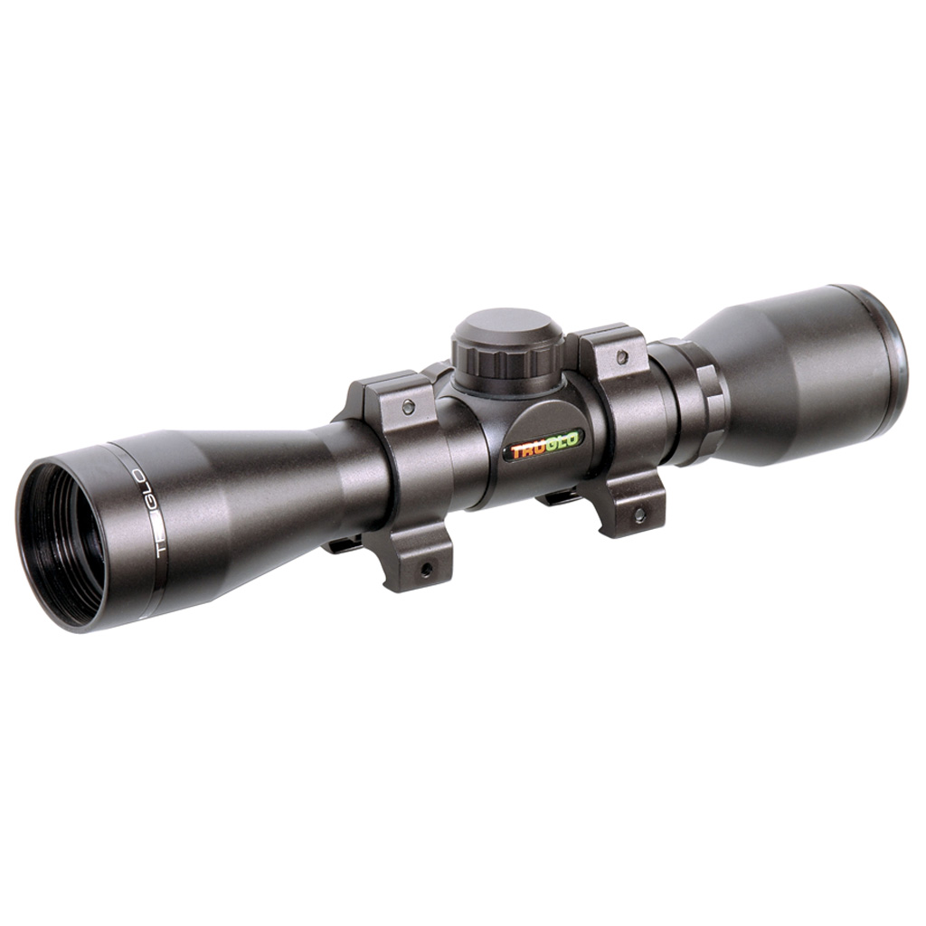 TruGlo 4x32 Crossbow Scope with Weaver-Style Rings (Black)
