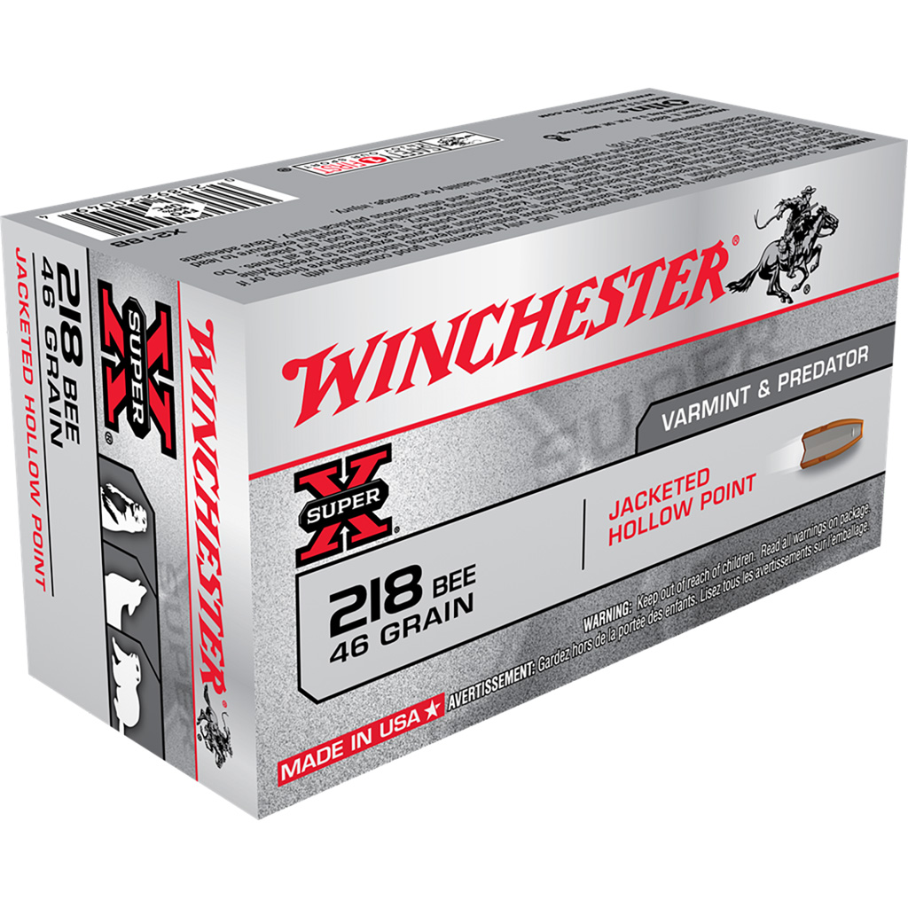 Winchester Super-X .218 Bee 46gr JHP 50rd