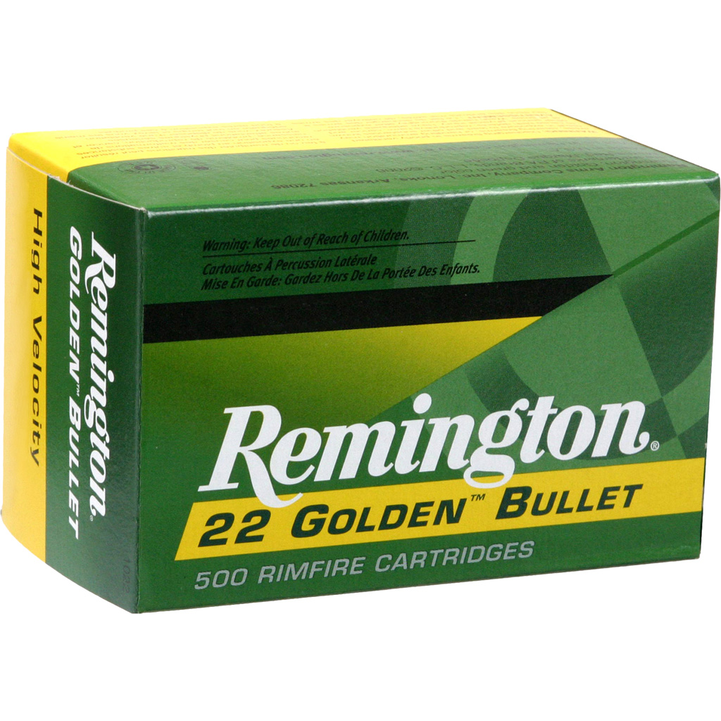 Remington Golden Bullet .22 LR 36gr HP High Velocity 50 Rounds