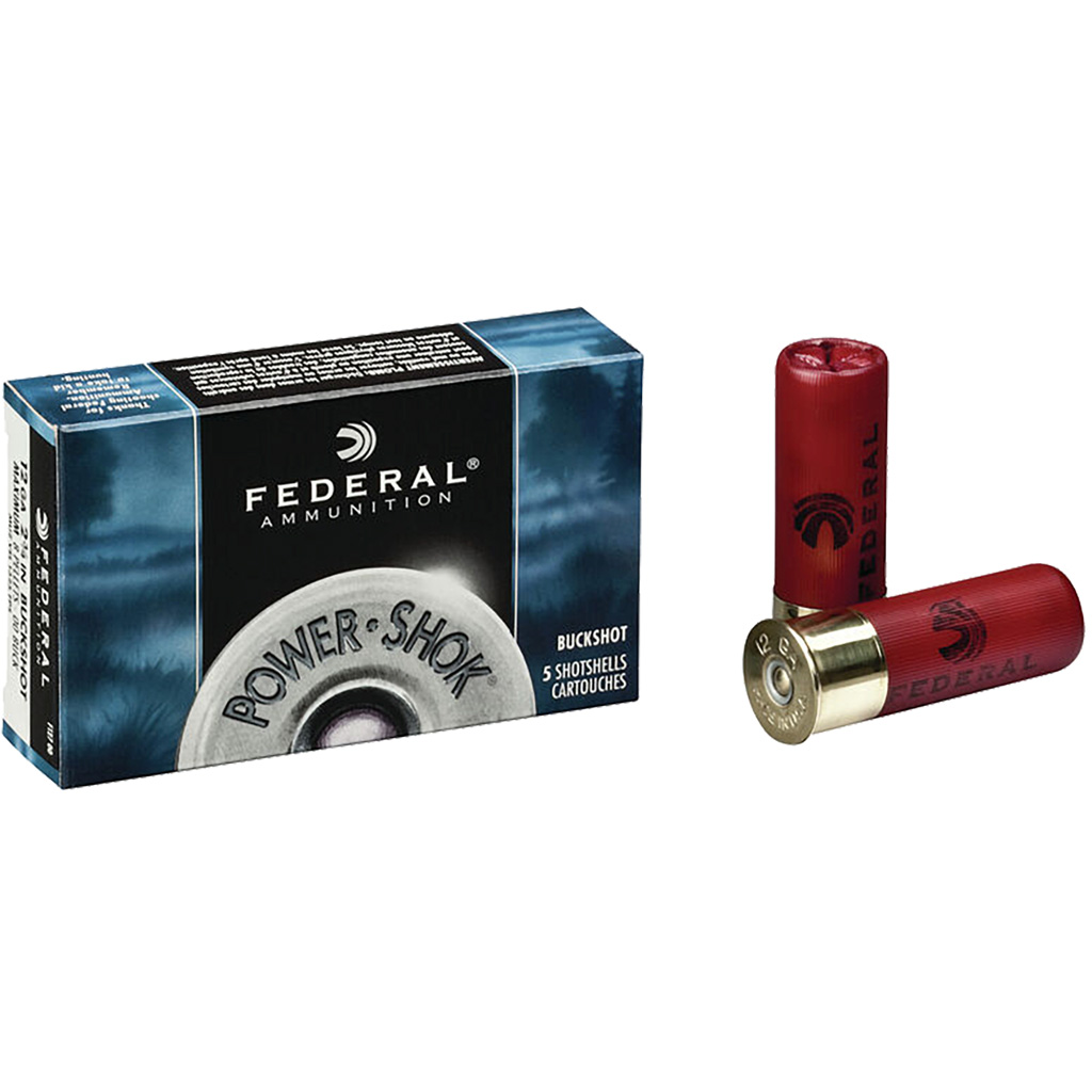 Federal Power-Shok Buckshot 12 Gauge 3 in. #4 Buck (5 rd)