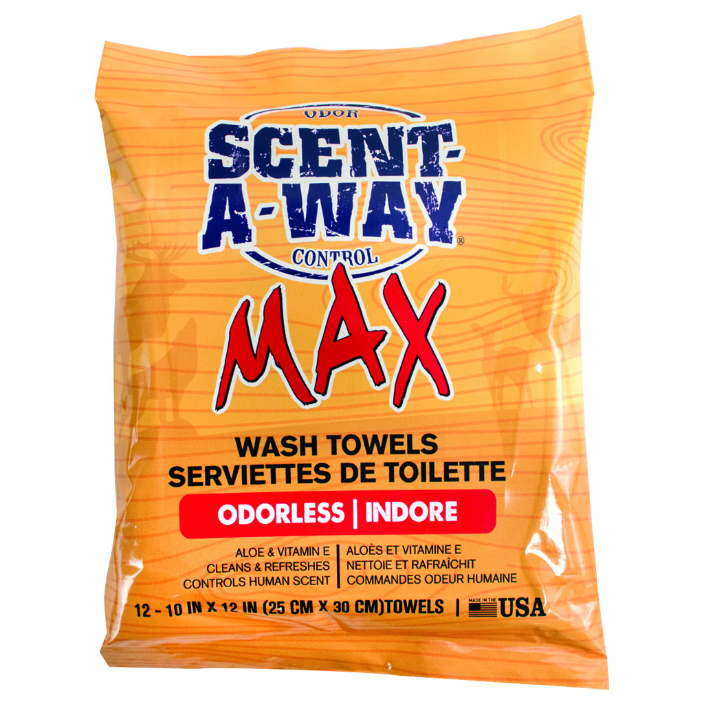 Scent-A-Way Max Wash Towels 12 pk