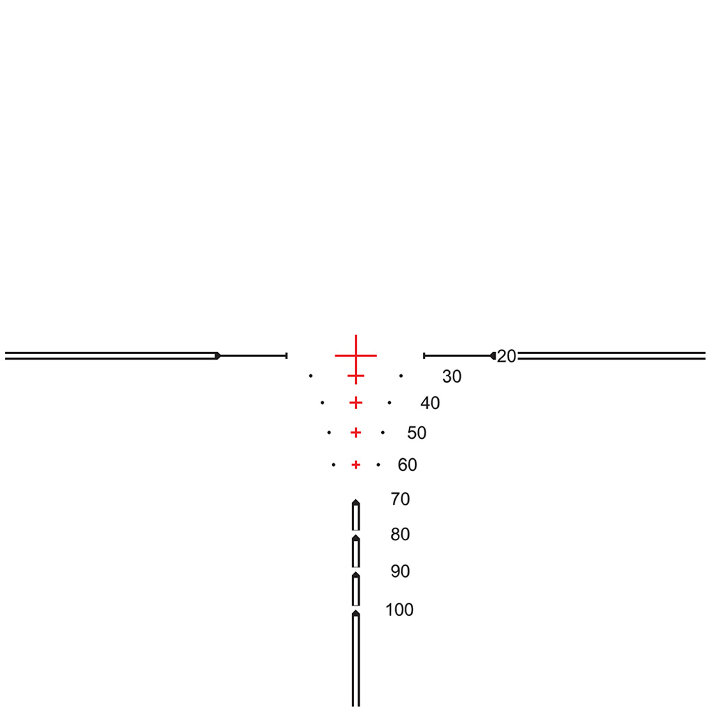 Hawke XB30 Pro Crossbow Scope 1-5x24 Illuminated Reticle