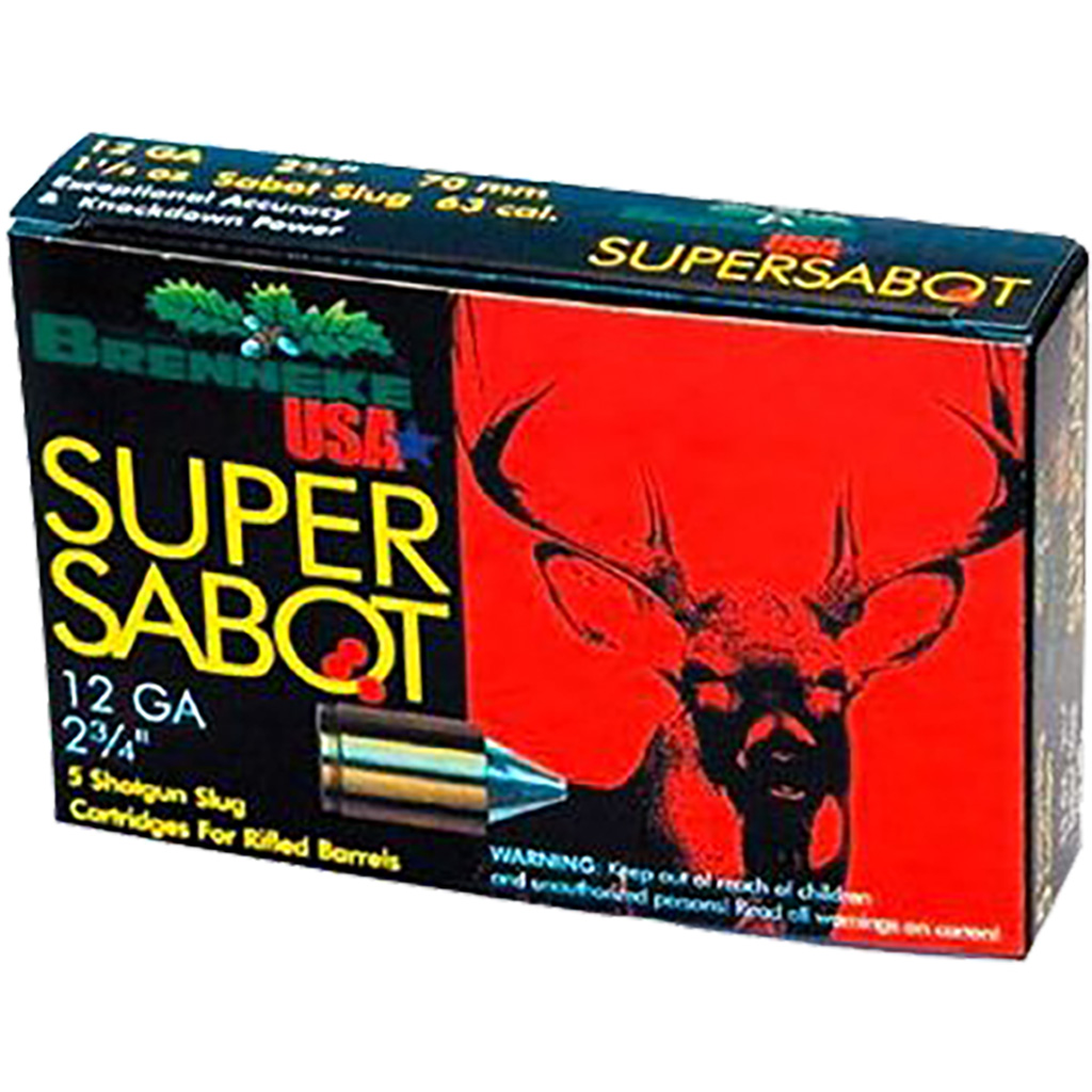 Brenneke SuperSabot 12 Gauge Lead-Free Sabot Slugs (5 Rounds)