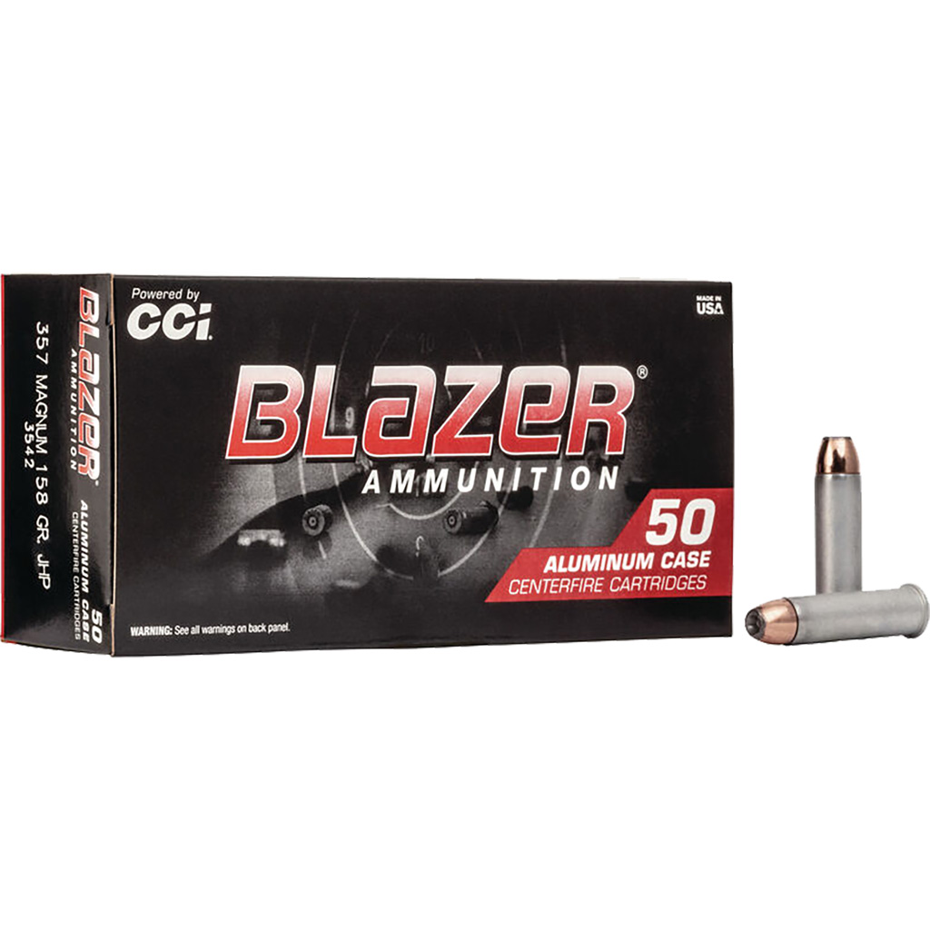 CCI Blazer .357 Magnum 158 gr JHP Handgun Ammunition (50 rounds)