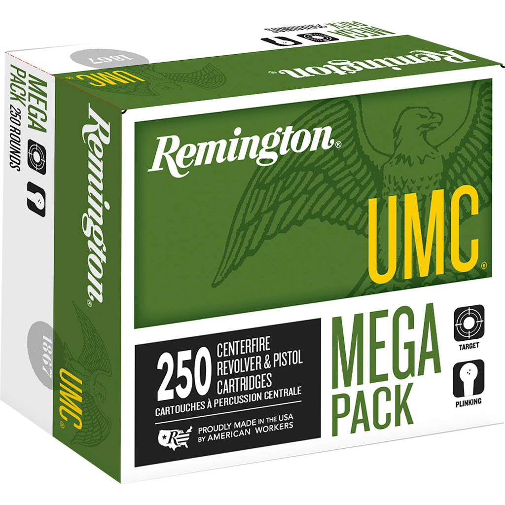 Remington UMC Mega Pack FMJ Handgun Ammunition