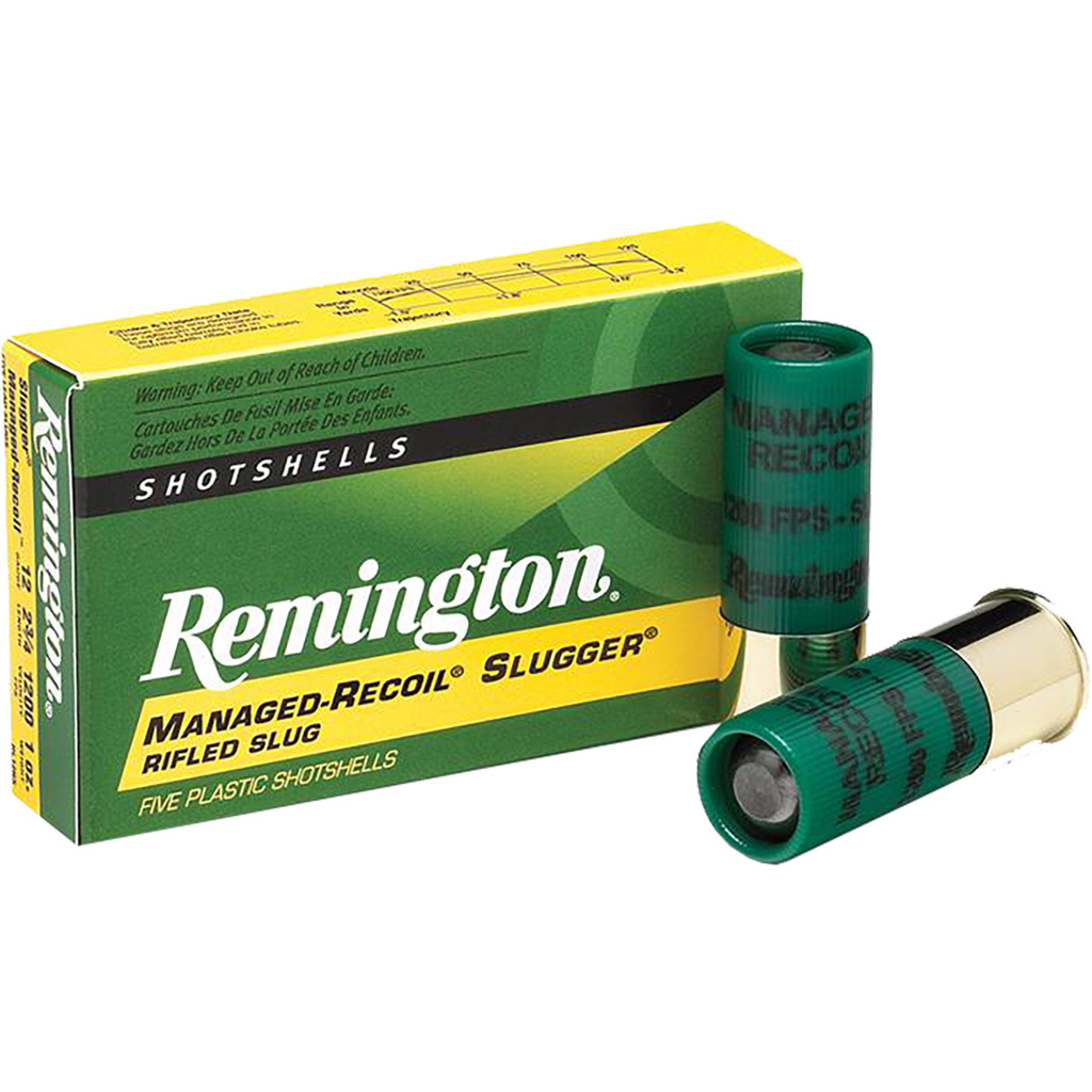 Remington Slugger Managed-Recoil Rifled Slug 12 Gauge 2-3/4" 1 oz