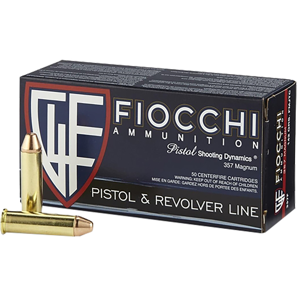 Fiocchi Shooting Dynamics .357 Magnum 142gr FMJ Truncated Cone Pistol Ammunition (50 Rounds)