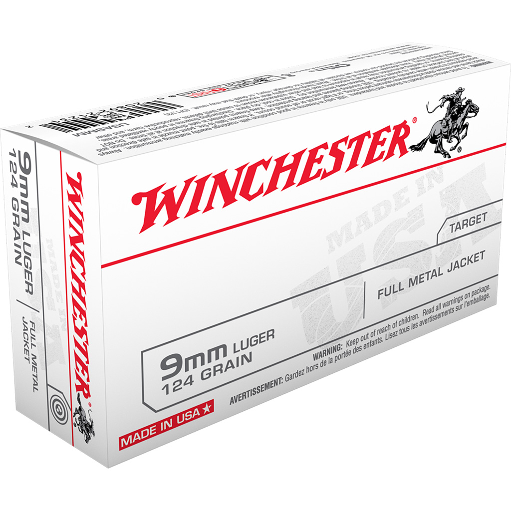 Winchester USA 9mm FMJ Ammunition