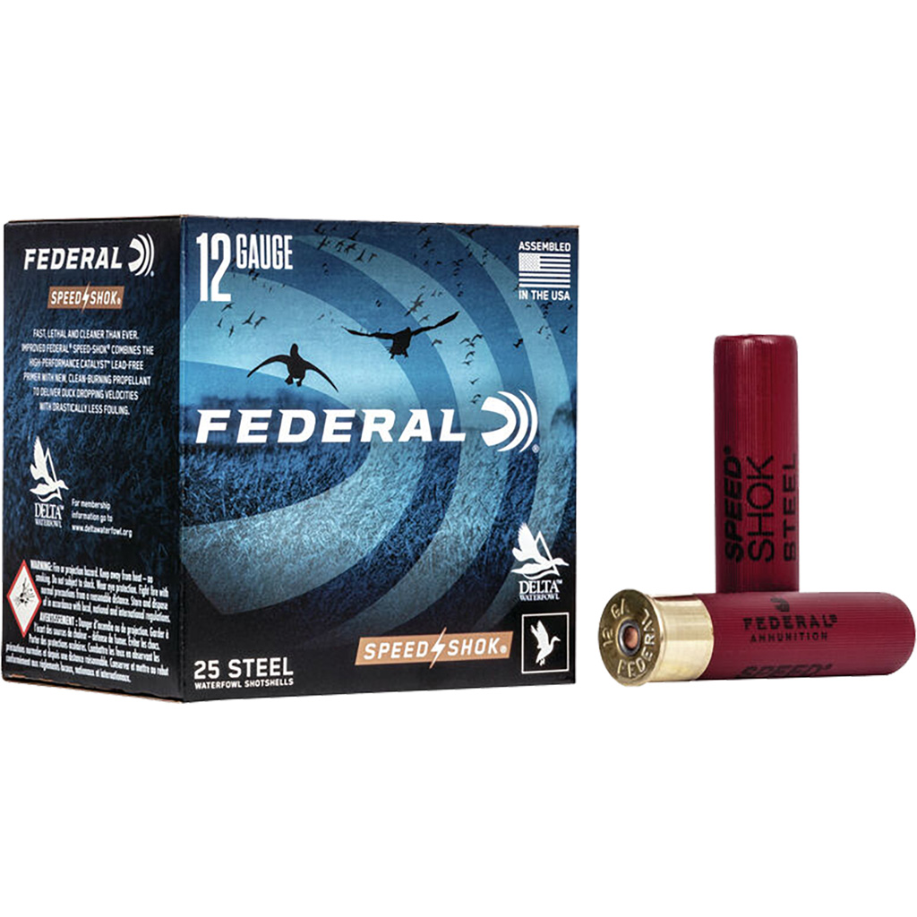 Federal Speed-Shok HV 12 Gauge 3.5 in. 1 3/8 oz BBB Steel Shot Shotshell (25 Rounds)