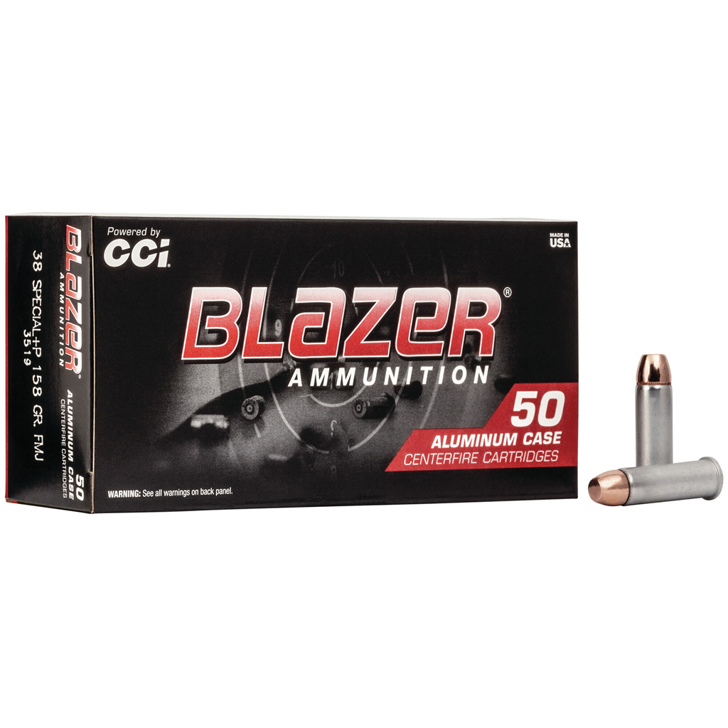 CCI Blazer .38 Special FMJ 158 Grain Handgun Ammunition (50 Rounds)