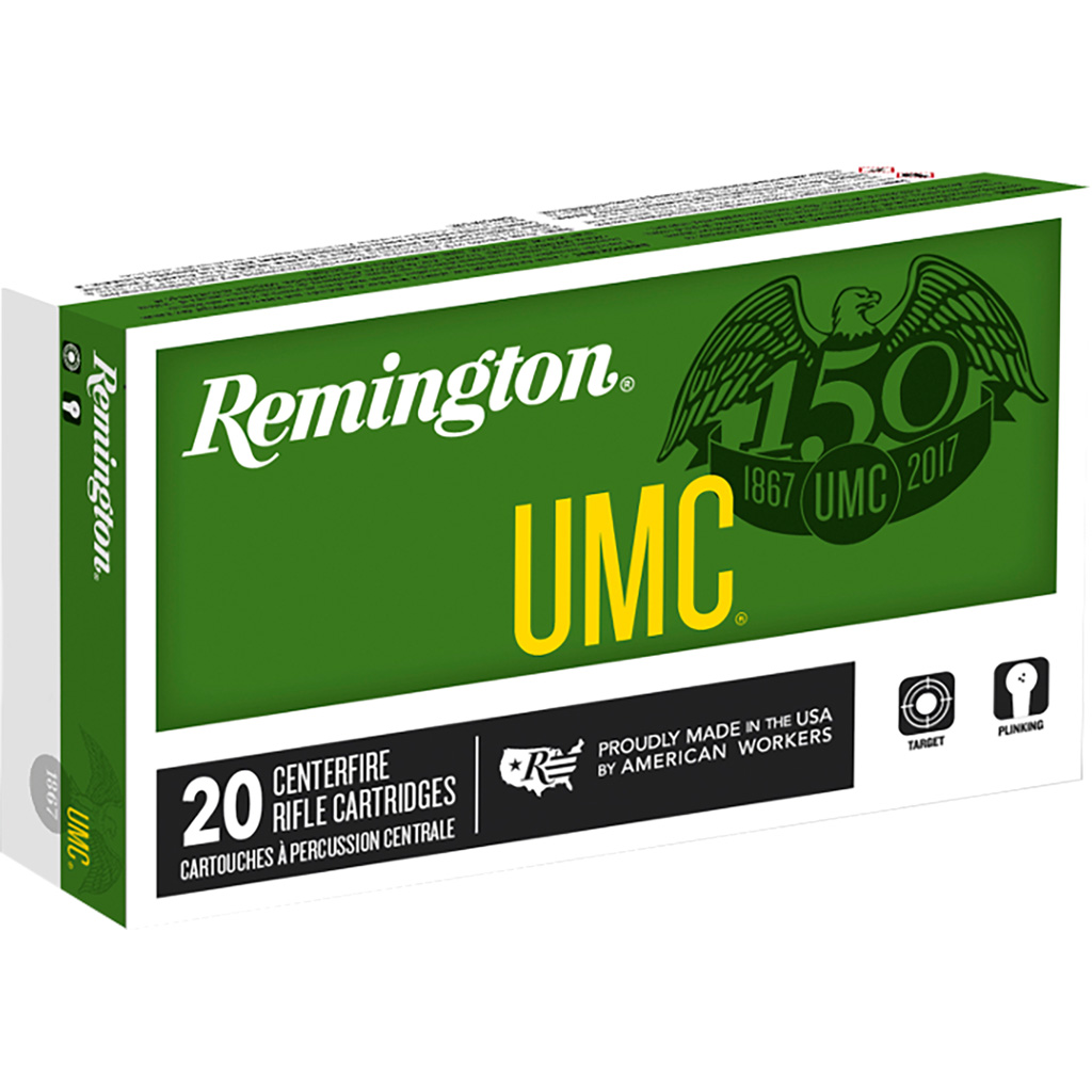 Remington UMC .22-250 Rem 45gr JHP 20-Round Box