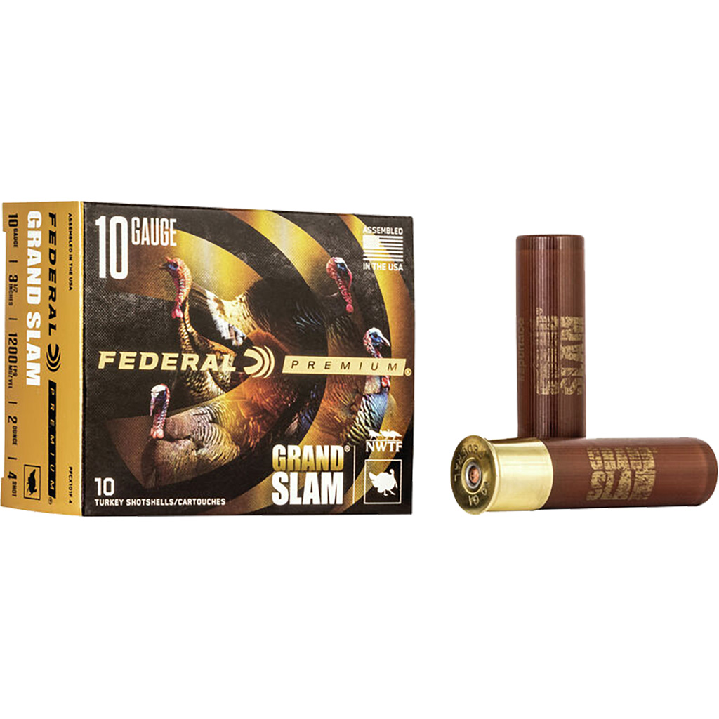 Federal Grand Slam Flitecontrol Turkey Shotshell - 10 Gauge, 3-1/2" - #4 Shot (PFCX101F4)