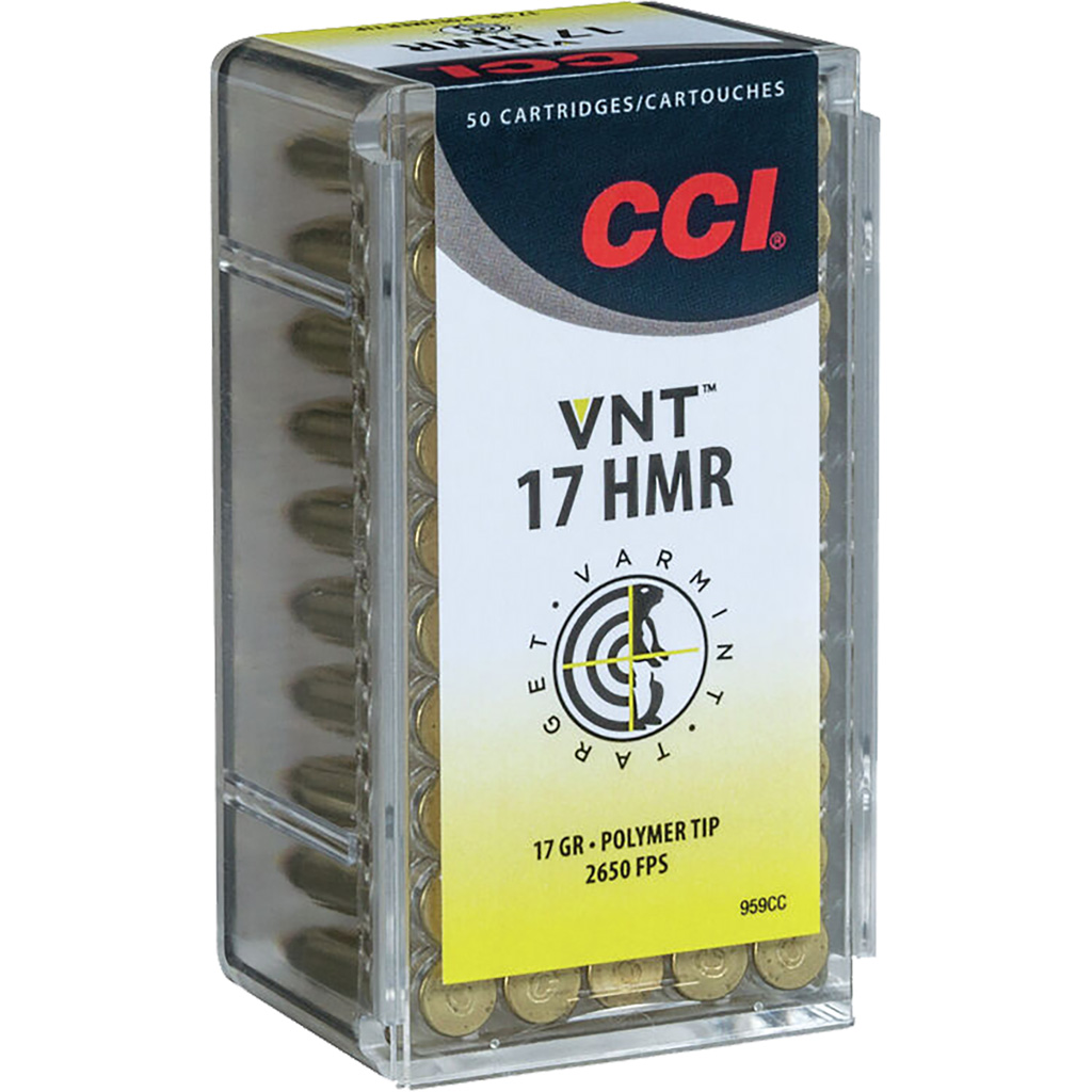 CCI 959CC 17 HMR VNT Varmint Tipped 50 Rounds