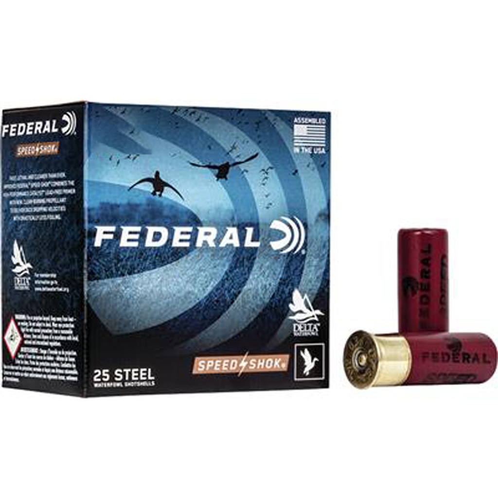 Federal Speed-Shok High Velocity 20 Gauge 3" 7/8 oz #4 Steel Shot 25 rd