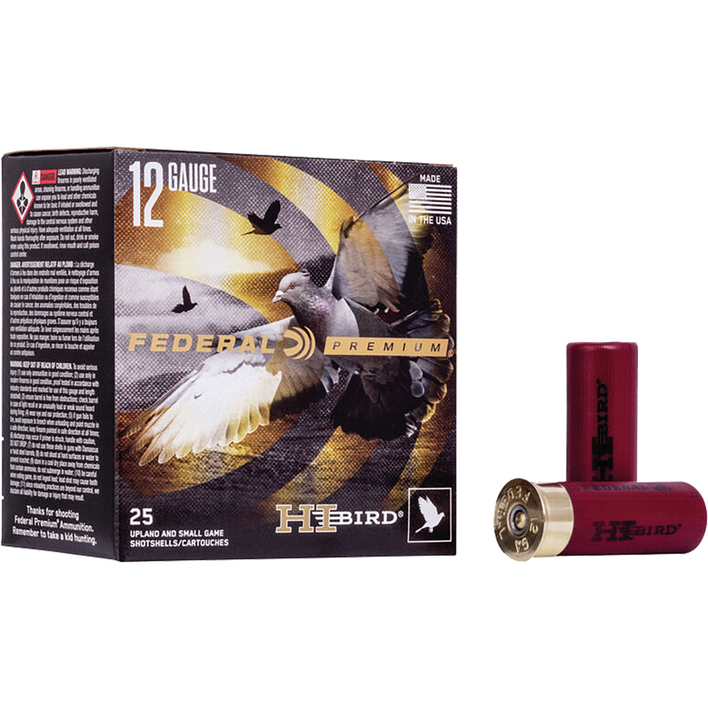 Federal Premium Hi-Bird 12 Gauge 2-3/4" 1-1/8 oz #7.5 Shot 25-Round Box