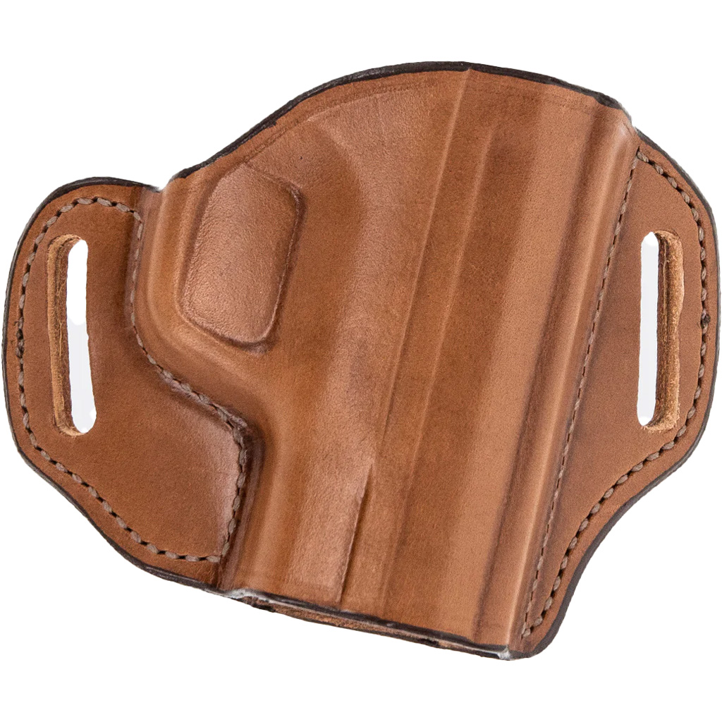 Bianchi 57 Remedy Belt Slide Open-Top Leather Holster for 1911 Government (Right Hand, Tan)